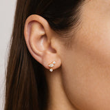 By Charlotte No Rain, No Flowers Stud Earrings in 18K Gold Vermeil