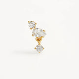By Charlotte No Rain, No Flowers Stud Earrings in 18K Gold Vermeil