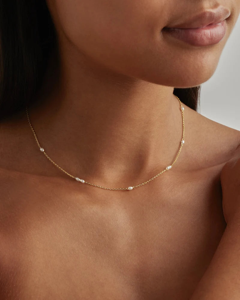 By Charlotte Serene Dreams Pearl Choker in 18K Gold Vermeil