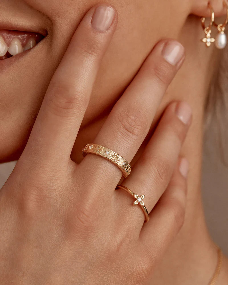 By Charlotte Live In Light Ring in 18K Gold Vermeil