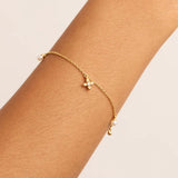 By Charlotte Live in Peace Bracelet in 18K Gold Vermeil
