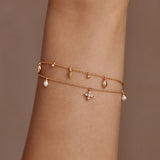 By Charlotte Live in Peace Bracelet in 18K Gold Vermeil