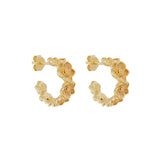By Charlotte Bloom With Grace Hoops in 18K Gold Vermeil