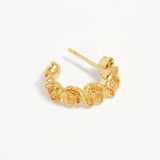 By Charlotte Bloom With Grace Hoops in 18K Gold Vermeil