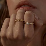 By Charlotte Bloom With Grace Ring in 18K Gold Vermeil