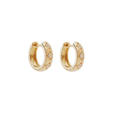 By Charlotte Bloom With You Lotus Hoops in 18k Gold Vermeil