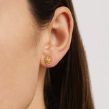 By Charlotte Bloom Within Lotus Stud Earrings in 18K Gold Vermeil