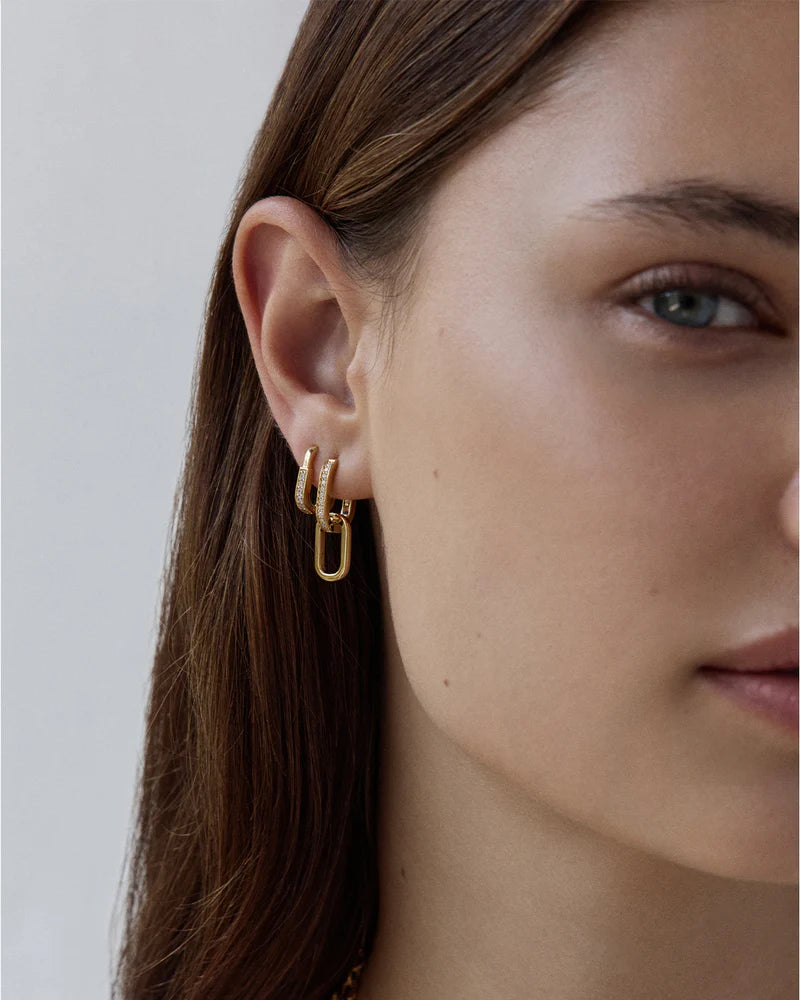 By Charlotte Connect Deeply Hoops in 18K Gold Vermeil