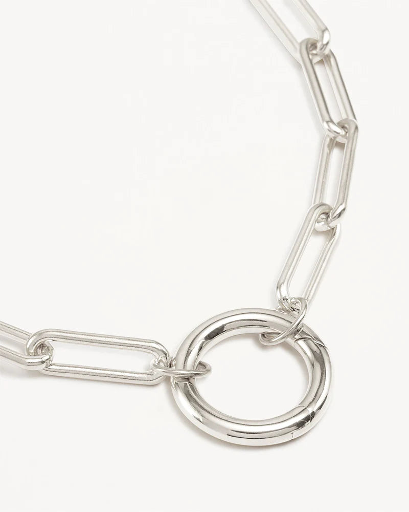 By Charlotte 18" With Love Annex Link Necklace in Sterling Silver