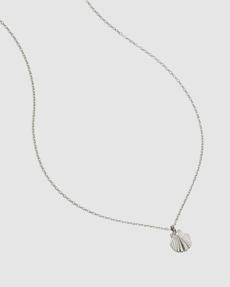 By Charlotte By The Shore Shell Necklace in Silver