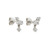 By Charlotte No Rain, No Flowers Stud Earrings in Silver