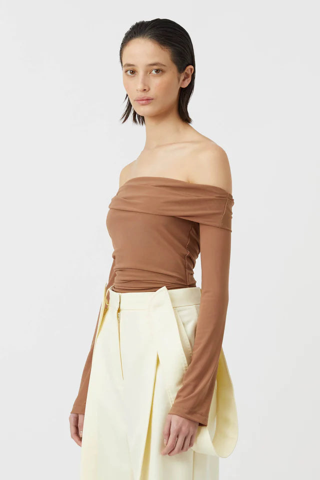 Camilla and Marc Asta Top in Light Toffee