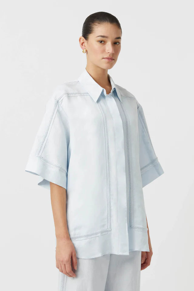 Camilla and Marc Fortuna Shirt in Ice Blue