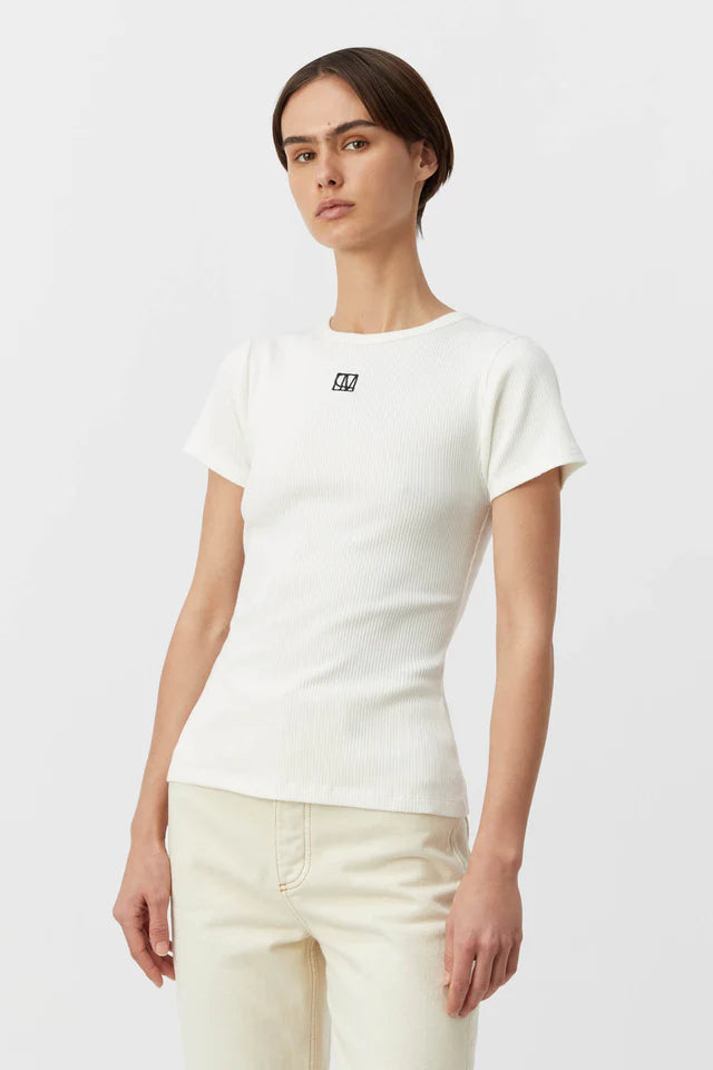 Camilla and Marc Nora Scoop Neck Tank in Soft White