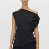 Camilla and Marc Ando Top in Dusty Blue