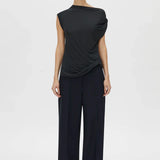 Camilla and Marc Ando Top in Dusty Blue