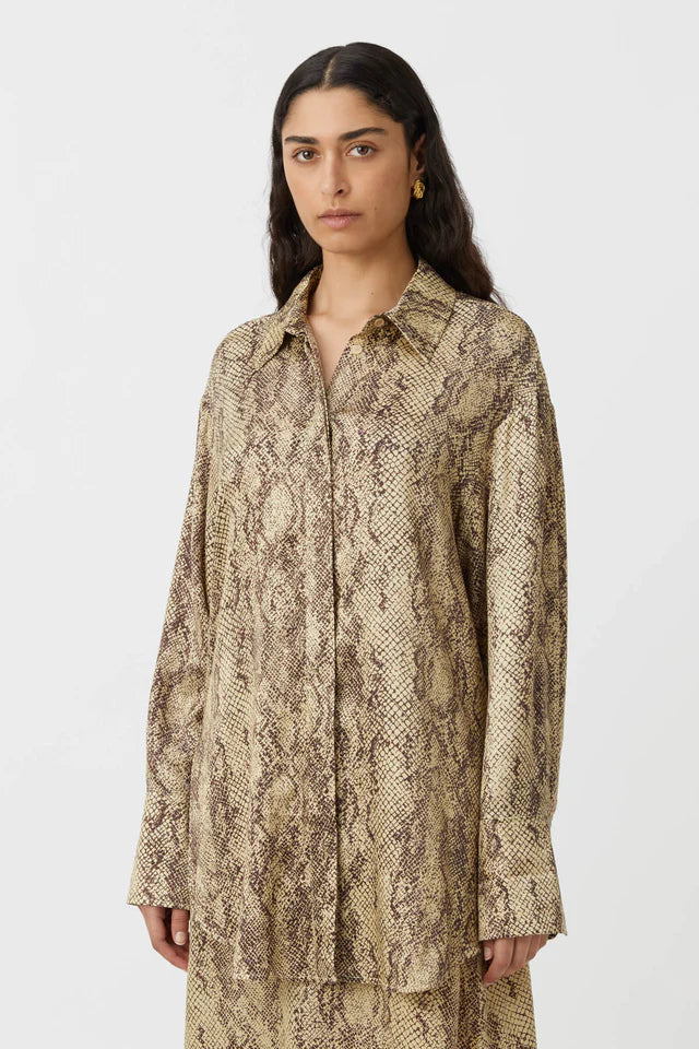 Camilla and Marc Barbican Shirt in Snake Print