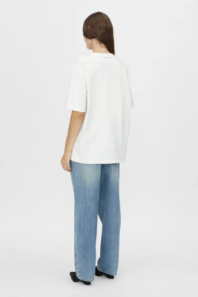 Camilla and Marc Bloom Embroidered Tee in Soft White