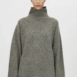 Camilla and Marc Breccia Knit Sweater in Khaki Twill