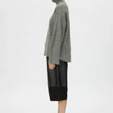 Camilla and Marc Breccia Knit Sweater in Khaki Twill