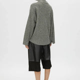 Camilla and Marc Breccia Knit Sweater in Khaki Twill