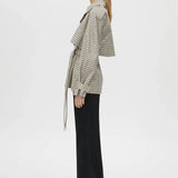 Camilla and Marc Burdock Check Trench Jacket in Birch Check