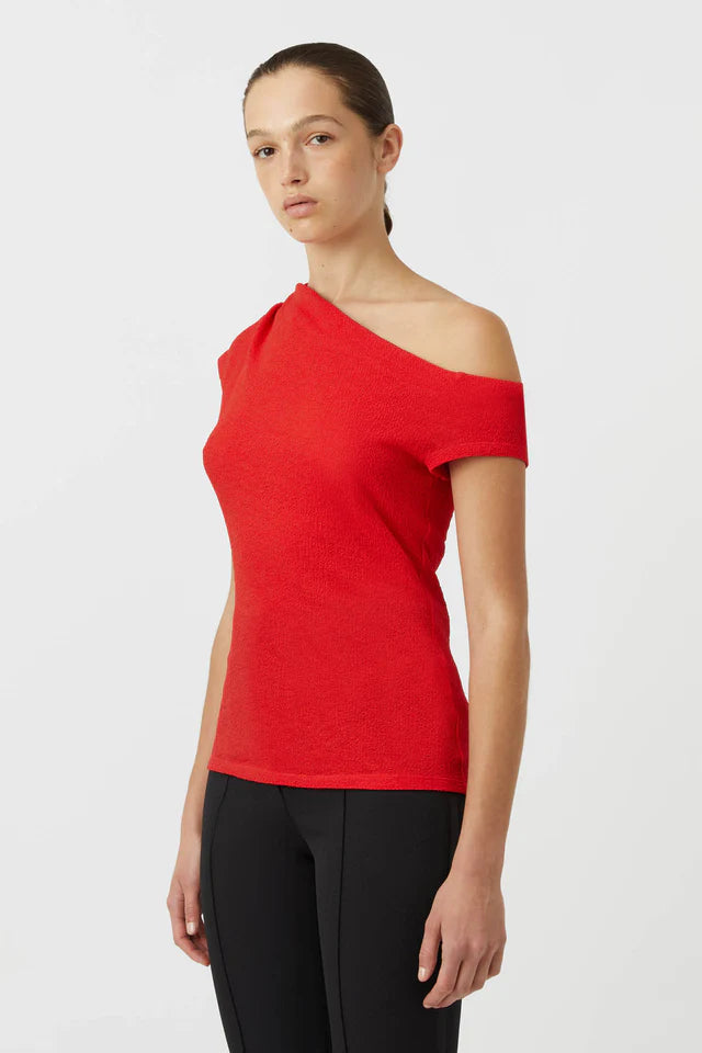 Camilla and Marc Cali Top in Poppy Red