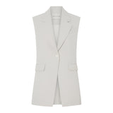 Camilla and Marc Corbett Vest in Stone