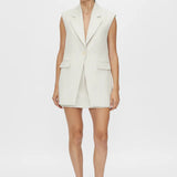 Camilla and Marc Corbett Vest in Stone