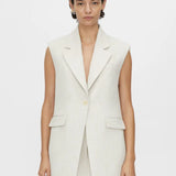 Camilla and Marc Corbett Vest in Stone