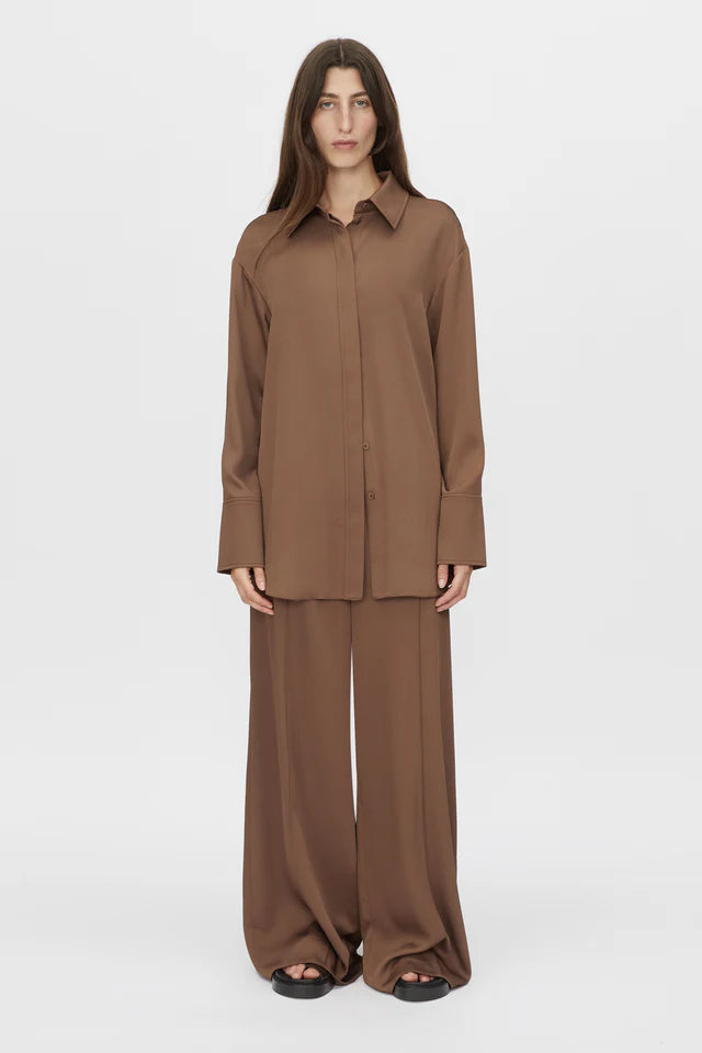 Camilla and Marc Cyphre Shirt in Chestnut