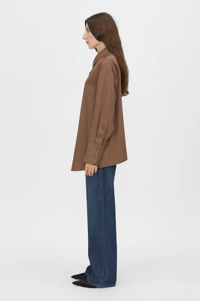 Camilla and Marc Cyphre Shirt in Chestnut