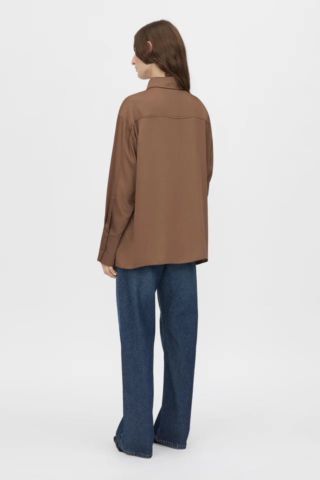 Camilla and Marc Cyphre Shirt in Chestnut