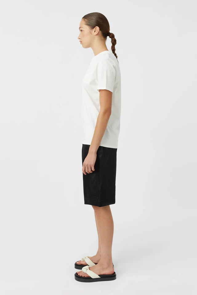 Camilla and Marc Davy Tee in Soft White with Poppy