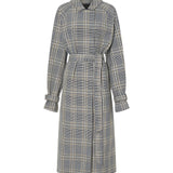 Camilla and Marc Delta Plaid Trench in Khaki Plaid