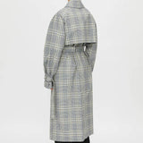 Camilla and Marc Delta Plaid Trench in Khaki Plaid