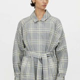 Camilla and Marc Delta Plaid Trench in Khaki Plaid