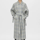 Camilla and Marc Delta Plaid Trench in Khaki Plaid