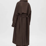 Camilla and Marc Dia Car Coat in Bitter Chocolate