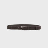 Camilla and Marc Landon Suede Belt in Chocolate