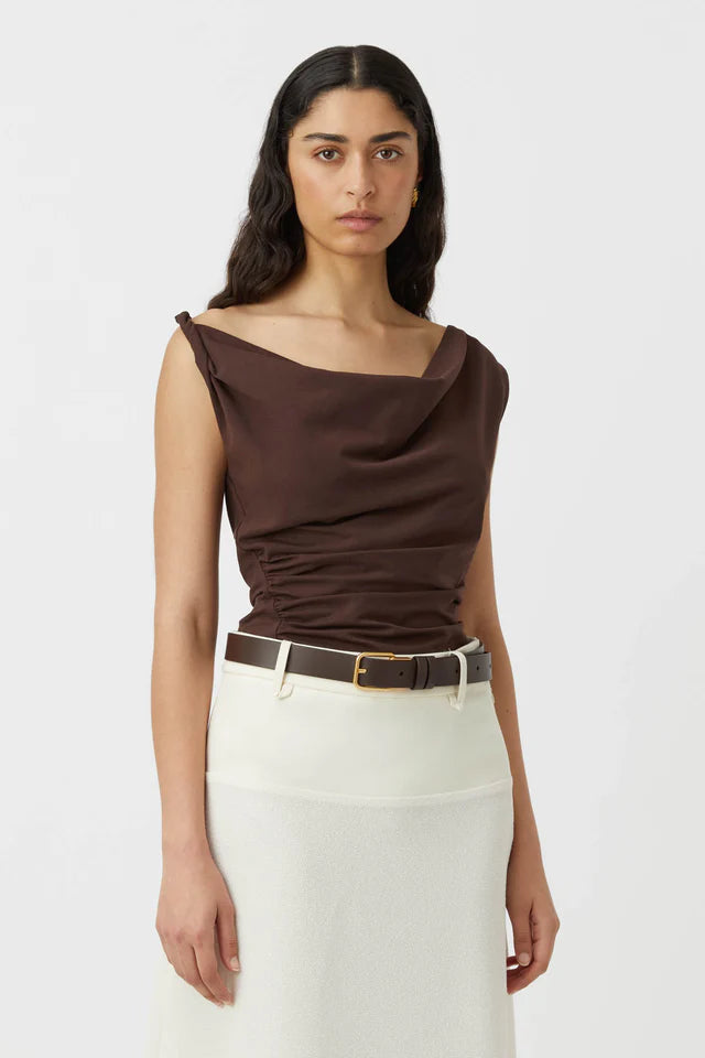 Camilla and Marc Mara Top in Chestnut