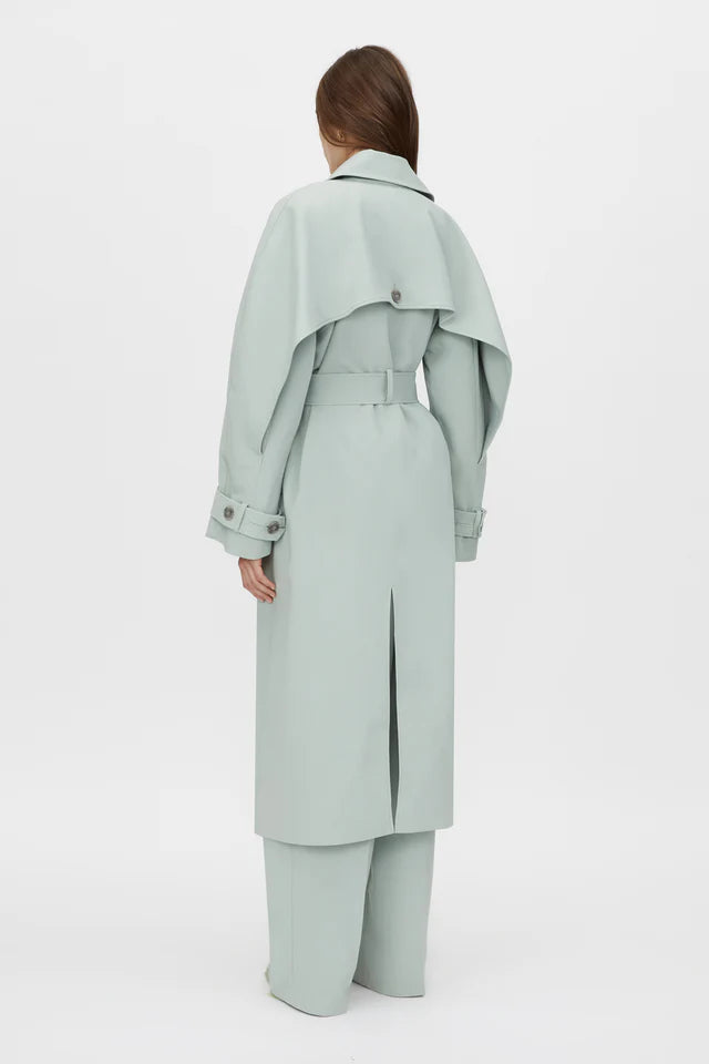 Camilla and Marc Moriallas Trench Coat in Sage Green