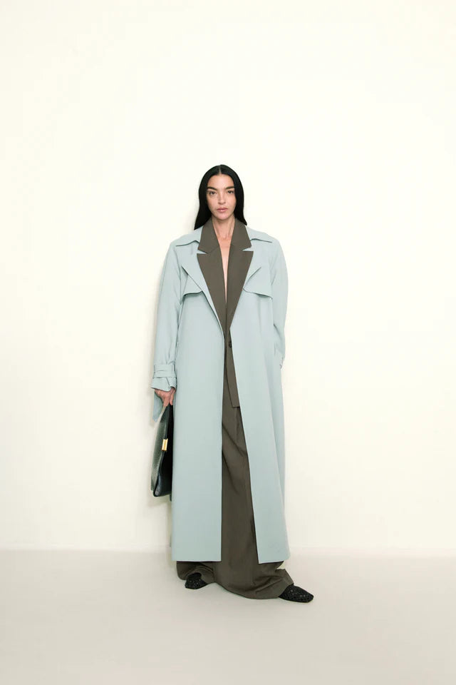 Camilla and Marc Moriallas Trench Coat in Sage Green