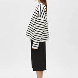 Camilla and Marc Oscar Knit Sweater in Cream Stripe