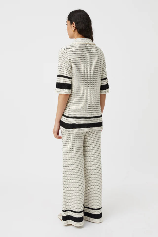 Camilla and Marc Reef Knit Pant in Cream and Black