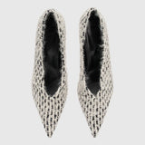 Camilla and Marc Rhys Braided Pump in Cream and Black