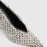 Camilla and Marc Rhys Braided Pump in Cream and Black