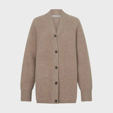 Camilla and Marc Rohan Boiled Merino Knit Cardigan in Oatmeal Melange
