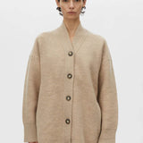 Camilla and Marc Rohan Boiled Merino Knit Cardigan in Oatmeal Melange