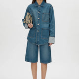 Camilla and Marc Sadie Denim Jacket in Classic Blue